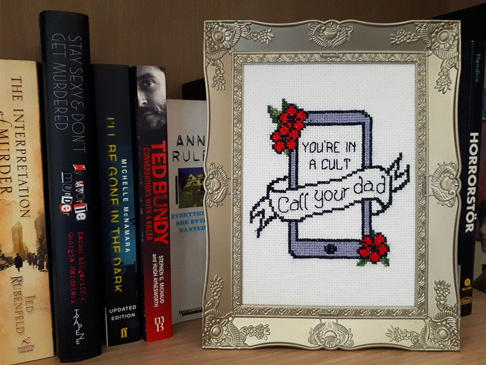 My Favorite Murder Cross Stitch Pattern You re In A Cult Etsy - My Favorite Murder Cross Stitch Pattern