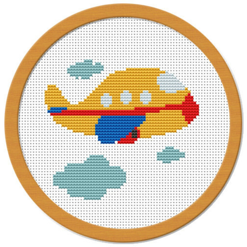 My Little Airplane Cross Stitch Pattern PDF Etsy - Mini Airplane Cross Stitch Pattern