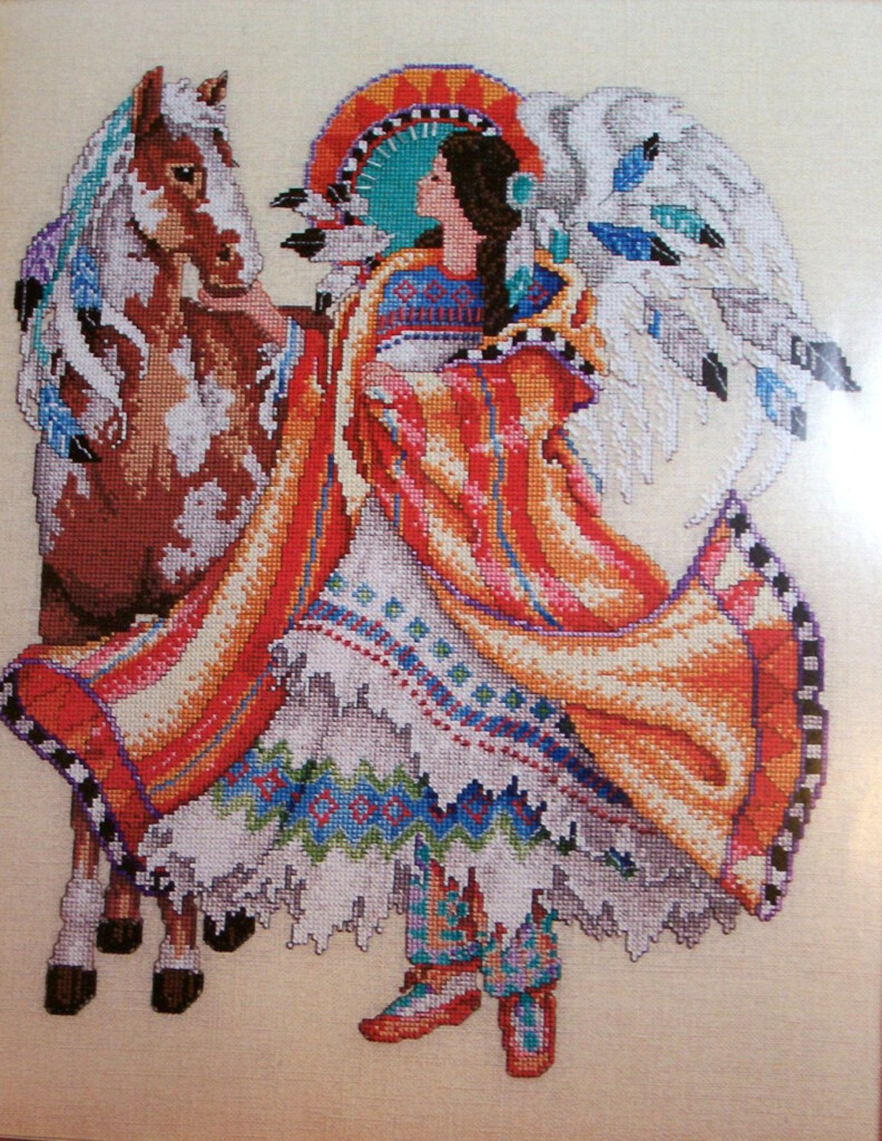 Native American Angel Cross Stitch Pattern By Barbara Baatz Cross  - Barbara Baatz Cross Stitch Patterns