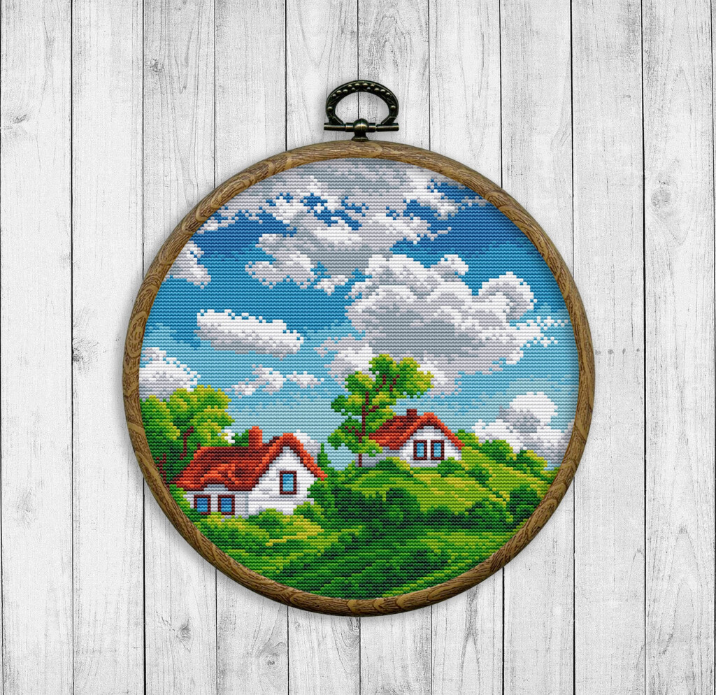 Nature Cross Stitch Pattern Modern Cross Stitch Pattern Etsy - Free Cross Stitch Patterns Nature