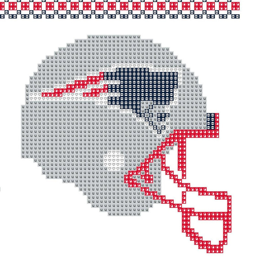 New England Patriots Cross Stitch Football Cross Stitch Etsy - New England Patriots Cross Stitch Pattern