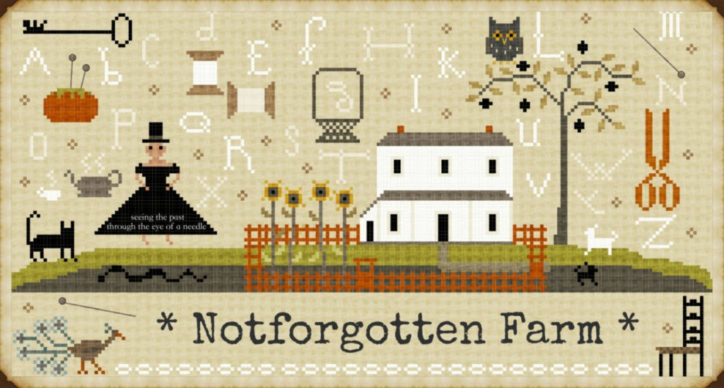 Notforgotten Farm Cross Stitch Freebies Primitive Cross Stitch  - Notforgotten Farm Cross Stitch Patterns
