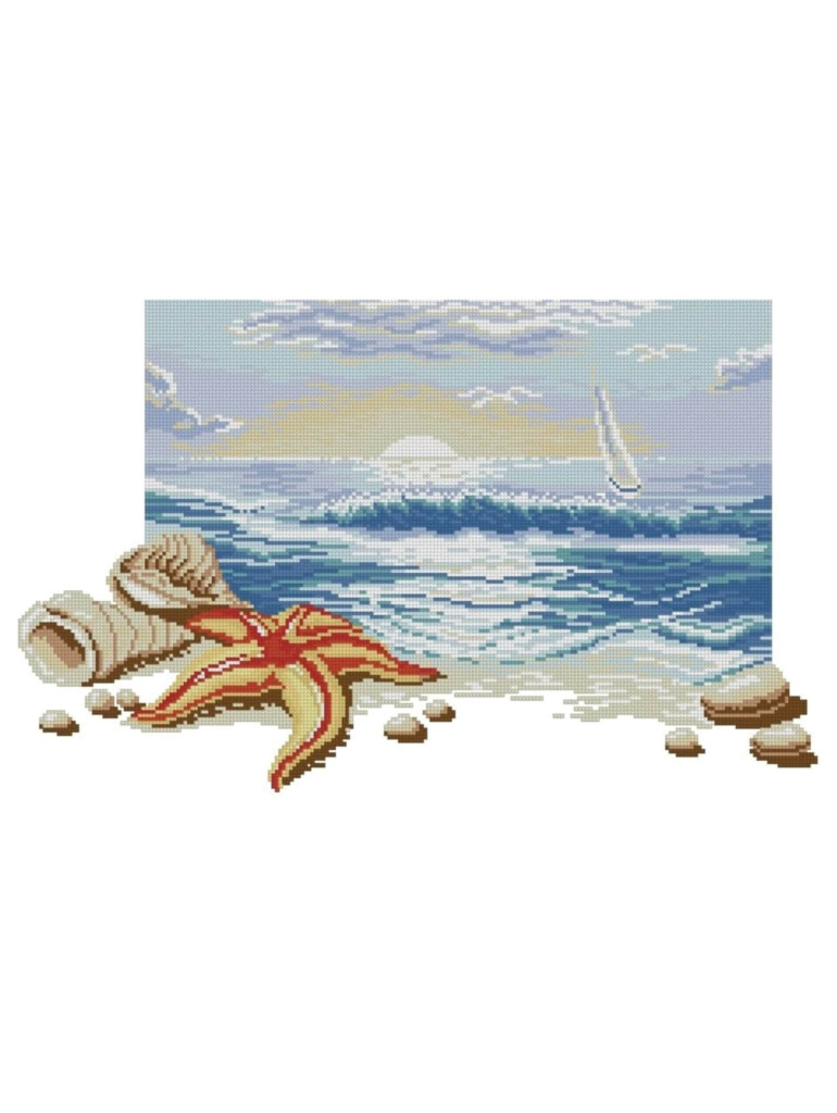 Ocean Cross Stitch Pattern PDF Beach Cross Stitch Chart Sea Etsy - Beach And Ocean Cross Stitch Patterns
