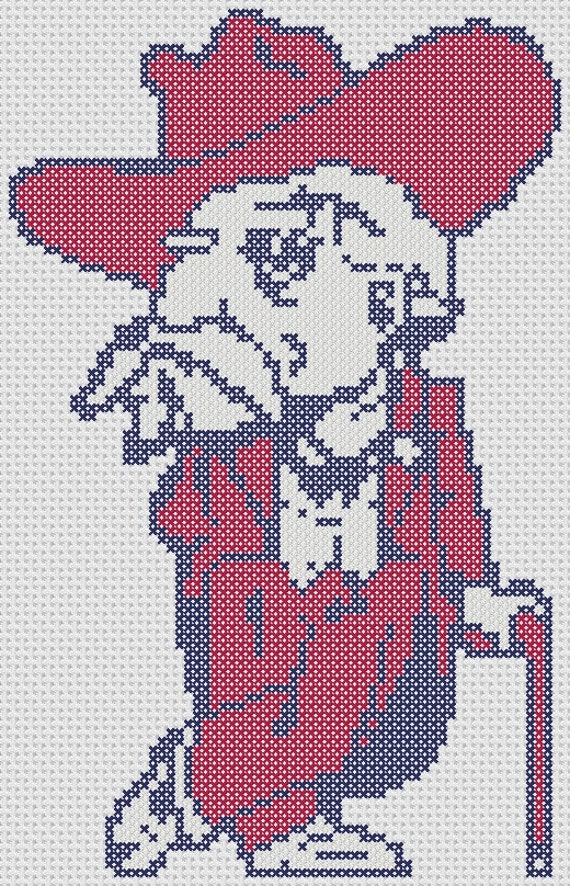 Ole Miss Mascot Cross Stitch Pattern ONLY Etsy - Ole Miss Cross Stitch Patterns