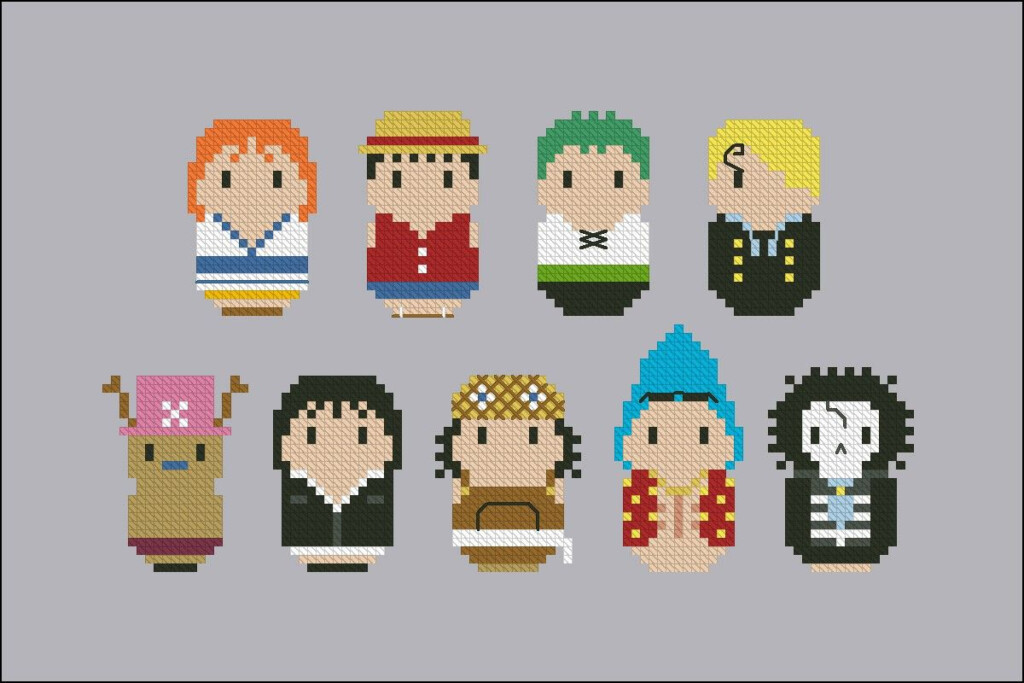 One Piece Anime Cross Stitch Patterns - One Piece Anime Cross Stitch Patterns