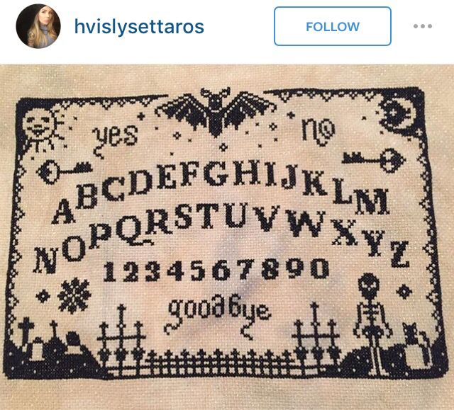 Ouija Board Cross Stitch Cross Stitch Cross Stitch Patterns Stitch  - Ouija Board Cross Stitch Pattern Free