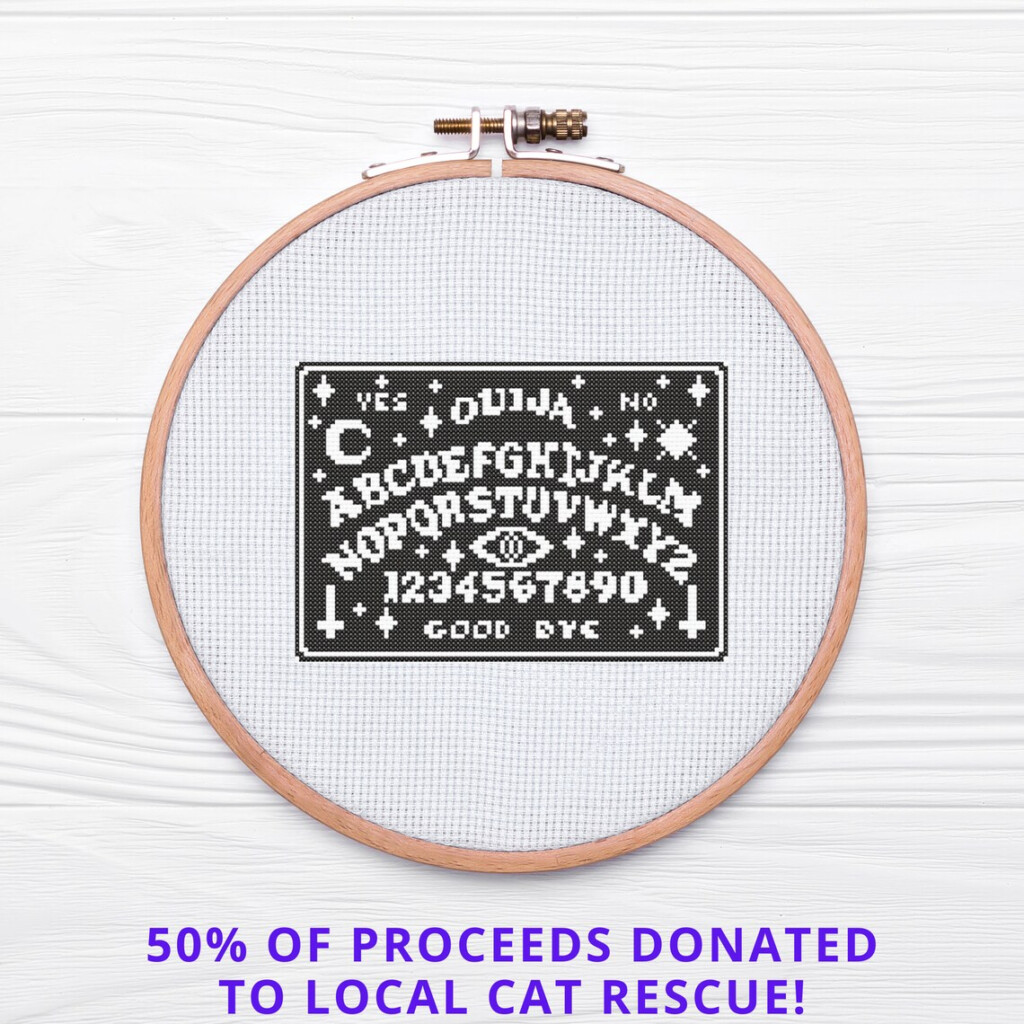 Ouija Board Cross Stitch Pattern PDF Download Etsy - Ouija Board Cross Stitch Pattern Free
