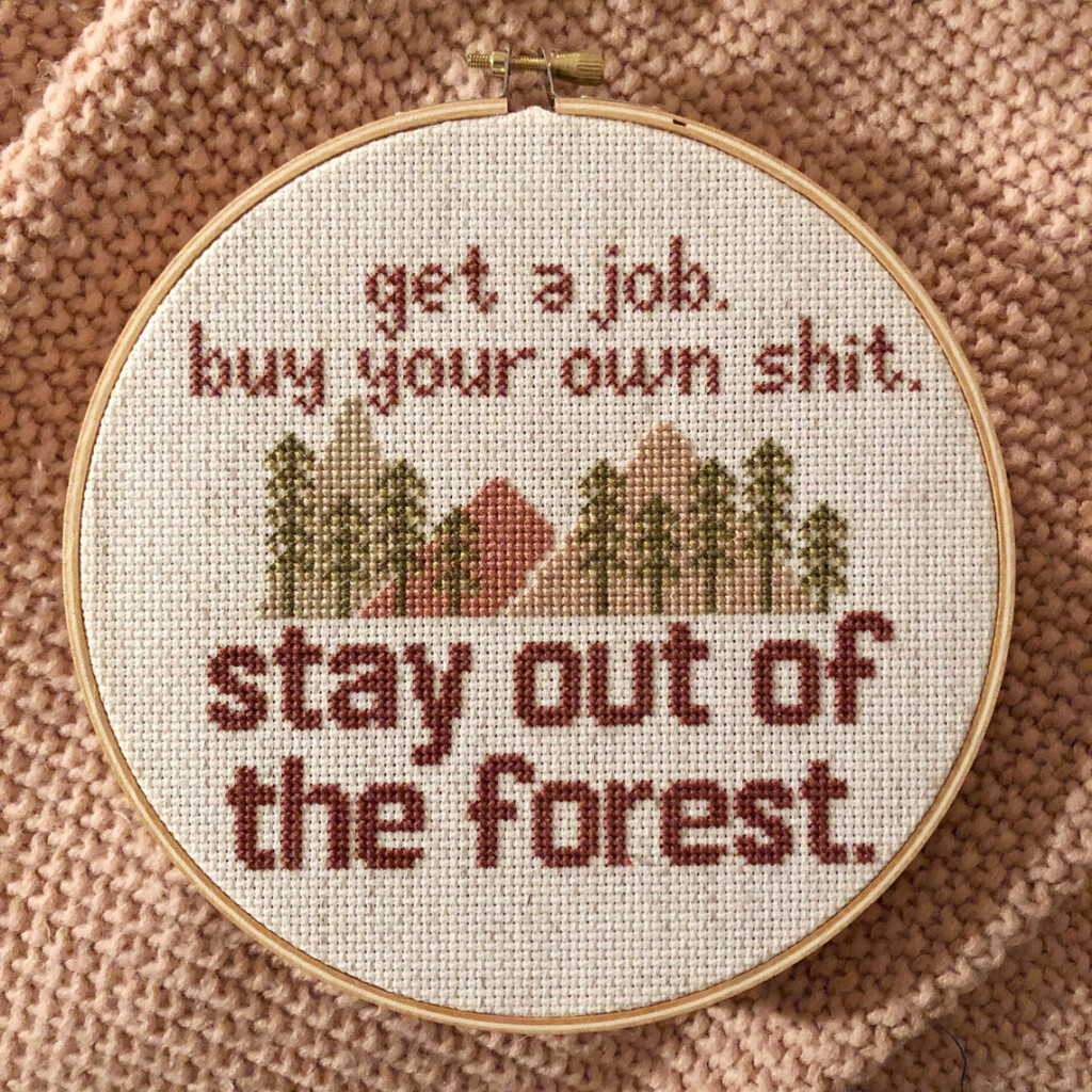 PATTERN My Favorite Murder Cross Stitch Stay Out Of The Etsy - My Favorite Murder Cross Stitch Pattern