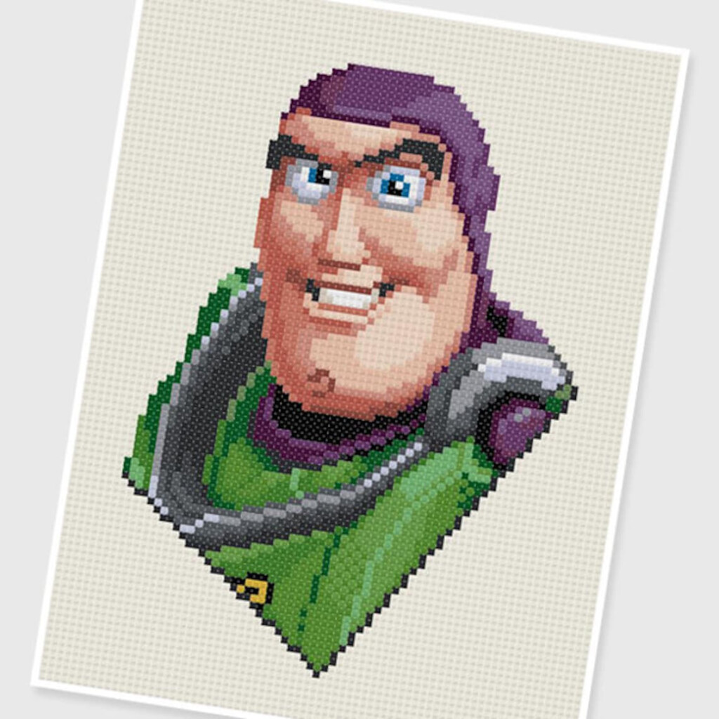 PDF Cross Stitch Pattern 0085 buzz Lightyear Toy Story Etsy - Toy Story Cross Stitch Patterns Free