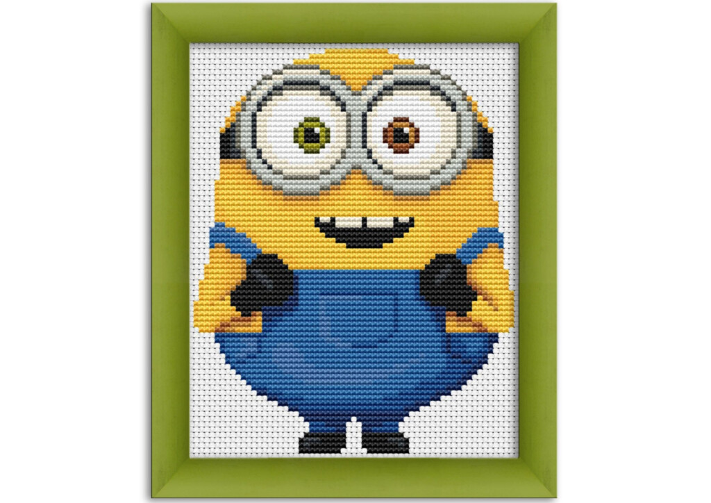 PDF Cross Stitch Pattern Minion Bob Instant - Minion Cross Stitch Pattern Free