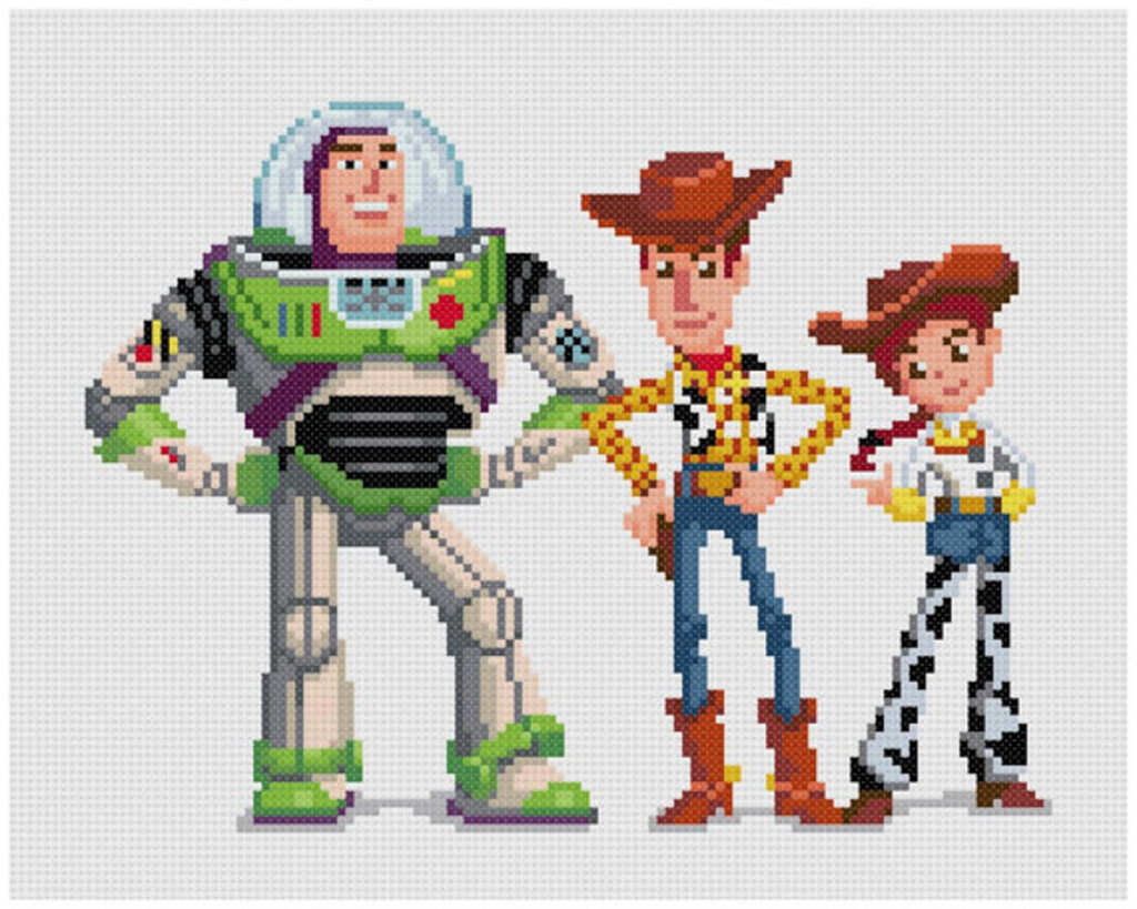 PDF Cross Stitch Pattern Toy Story INSTANT DOWNLOAD Etsy - Toy Story Cross Stitch Patterns Free