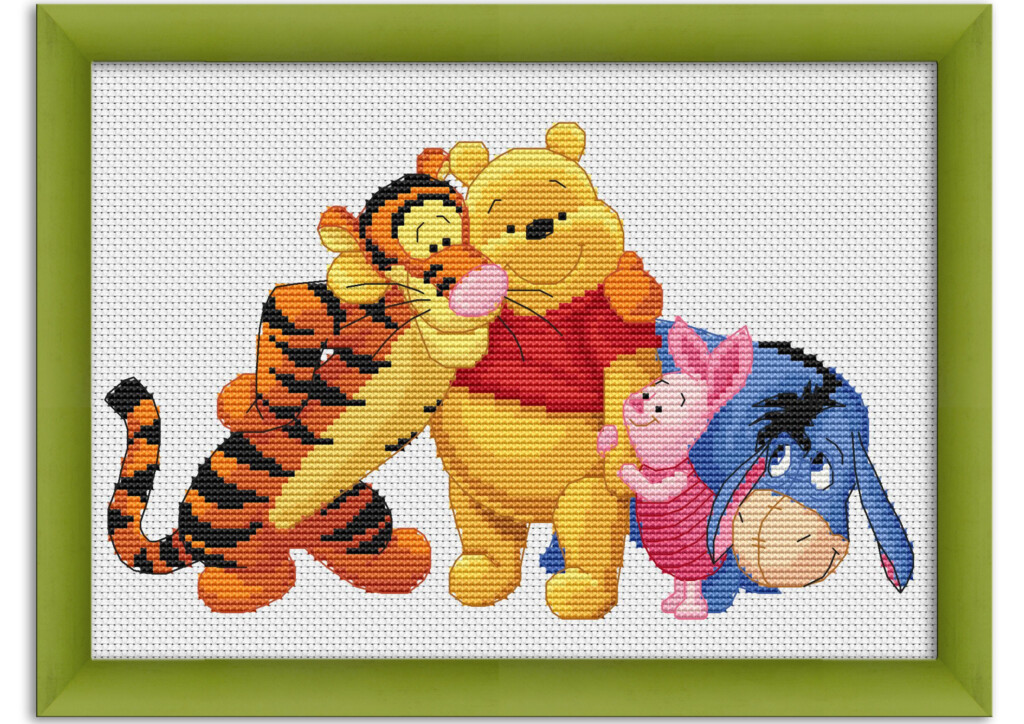 PDF Cross Stitch Pattern Winnie The Pooh And His Friends Etsy - Winnie The Pooh Cross Stitch Pattern