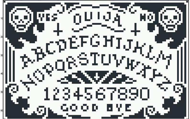 Pdf Download Ouija Board Cross Stitch Pattern Etsy Cross Stitch  - Ouija Board Cross Stitch Pattern Free
