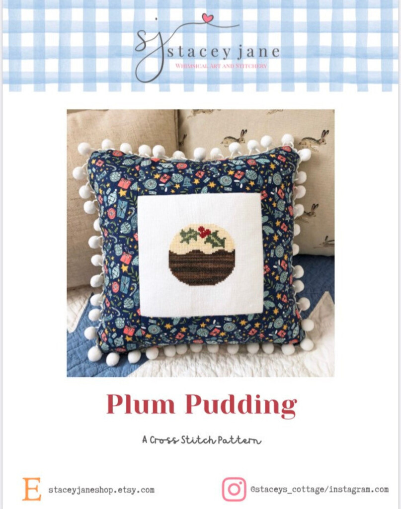 PDF Pattern Plum Pudding Cross Stitch Etsy - Plum Pudding Cross Stitch Pattern