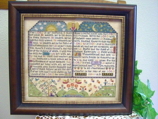 Peaceful Paradise By Midsummer Night Designs Cross Stitch Samplers  - Midsummer Night Designs Cross Stitch Patterns