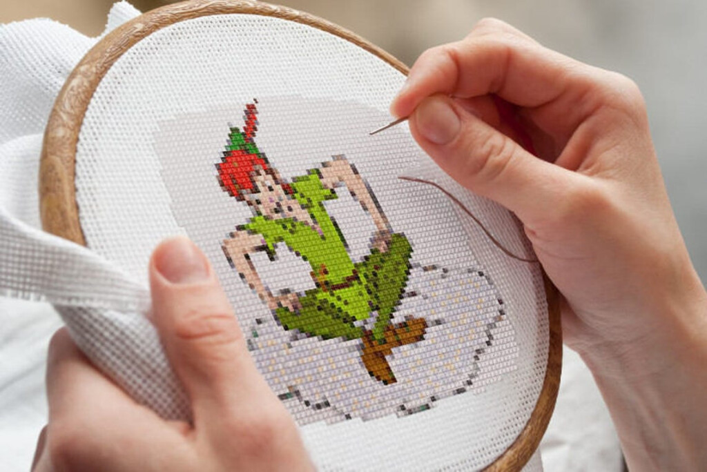 PETER PAN Cross Stitch Pattern PDF Embroidery Chart Nursery Etsy UK - Peter Pan Cross Stitch Pattern