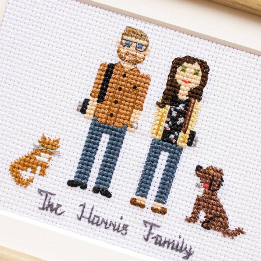 Pin By Regina On Cross Stitch People Cross Stitch Family Portrait  - Simple Cross Stitch People Patterns