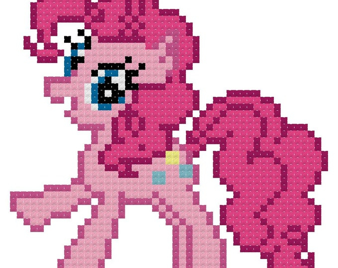 Pinkie Pie Cross Stitch Pattern PDF Instant Download Etsy - Pinkie Pie Cross Stitch Pattern