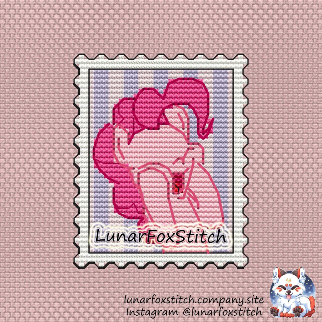 Pinkie Pie My Little Ponystamp Cross Stitch Pattern - Pinkie Pie Cross Stitch Pattern