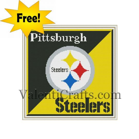 Pittsburgh Steelers Free Cross Stitch Pattern Cross Stitch Cross  - Steelers Cross Stitch Patterns Free