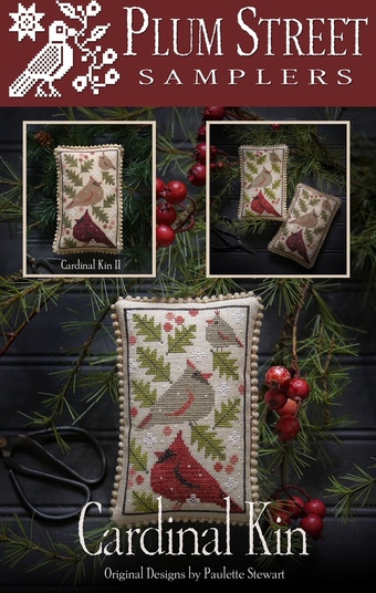 Plum Street Samplers Cardinal Kin Cross Stitch Pattern 123Stitch - 123 Cross Stitch Free Patterns