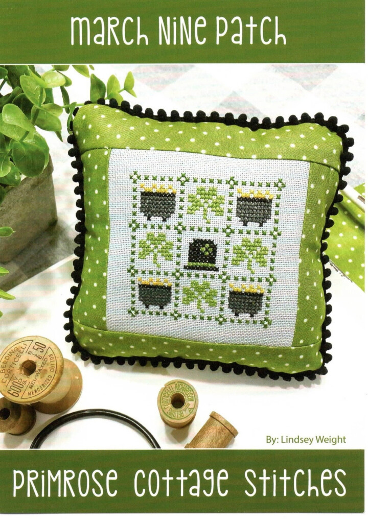 Primrose Cottage Stitches March Nine Patch Cross stitch Chart Etsy - Cross Stitch Patterns For Sale