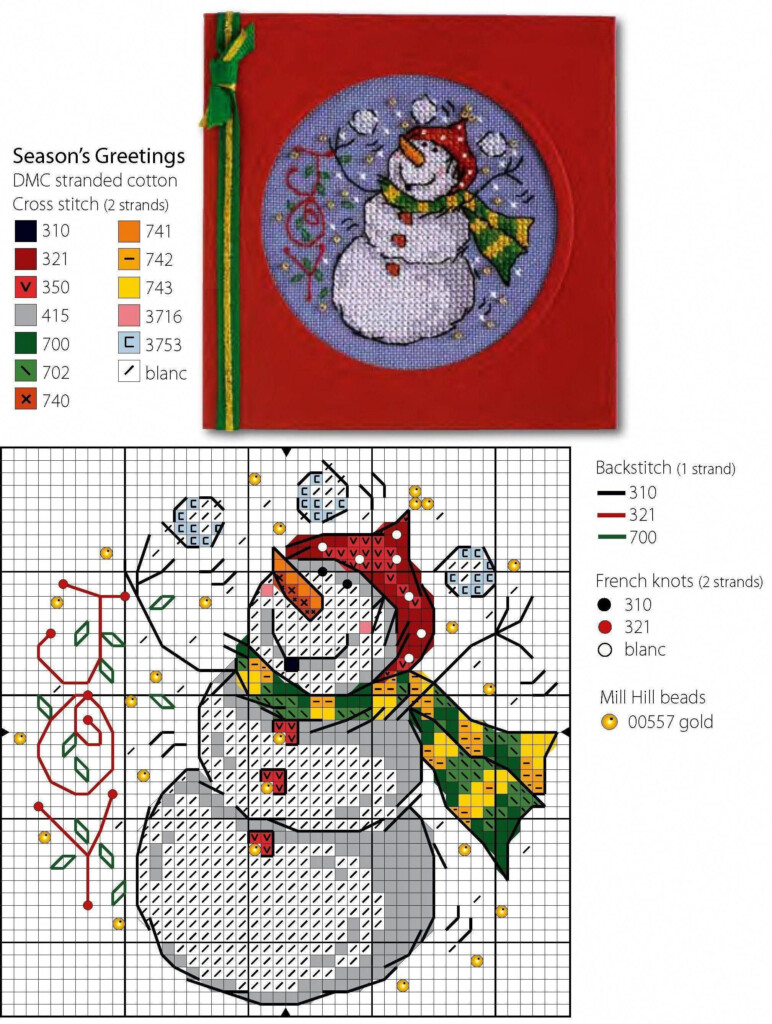 Printable Free Christmas Cross Stitch Patterns For Cards Printable  - Printable Free Christmas Cross Stitch Patterns For Cards