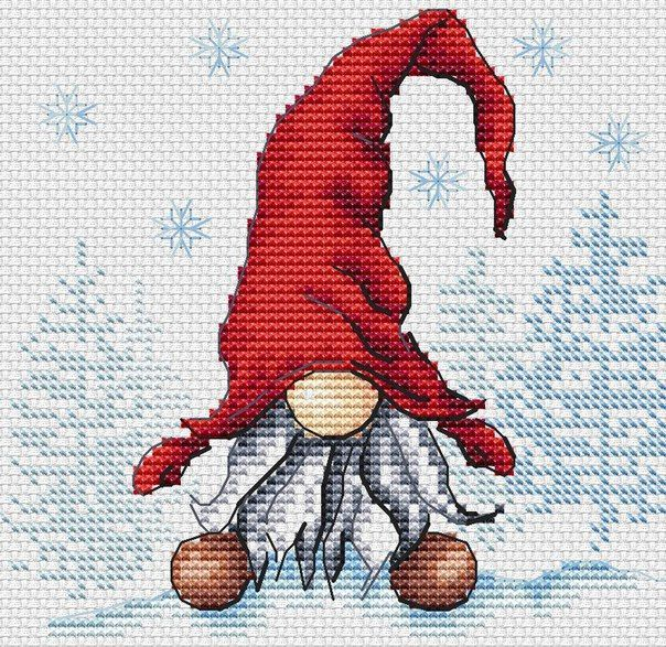 Printable Gnome Cross Stitch Patterns - Free Printable Gnome Cross Stitch Patterns