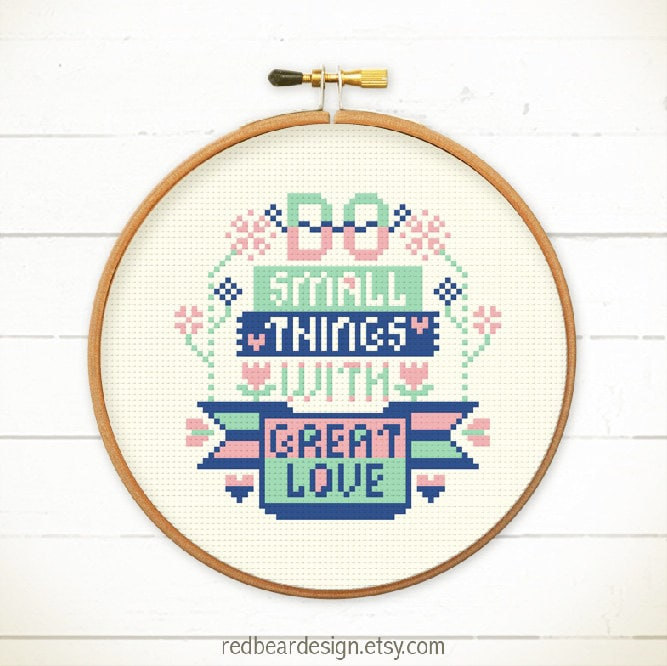 Quote Cross Stitchs Quote Patterns Modern Embroidery Easy Etsy - Love Quotes Cross Stitch Patterns