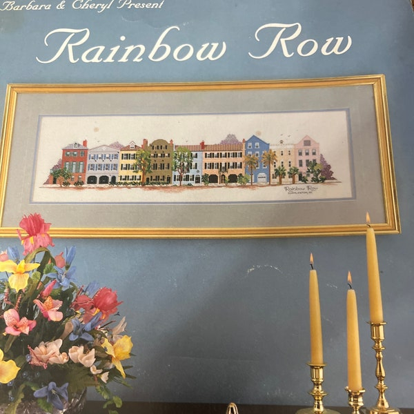 Rainbow Row Cross Stitch Patterns Etsy - Rainbow Row Cross Stitch Pattern