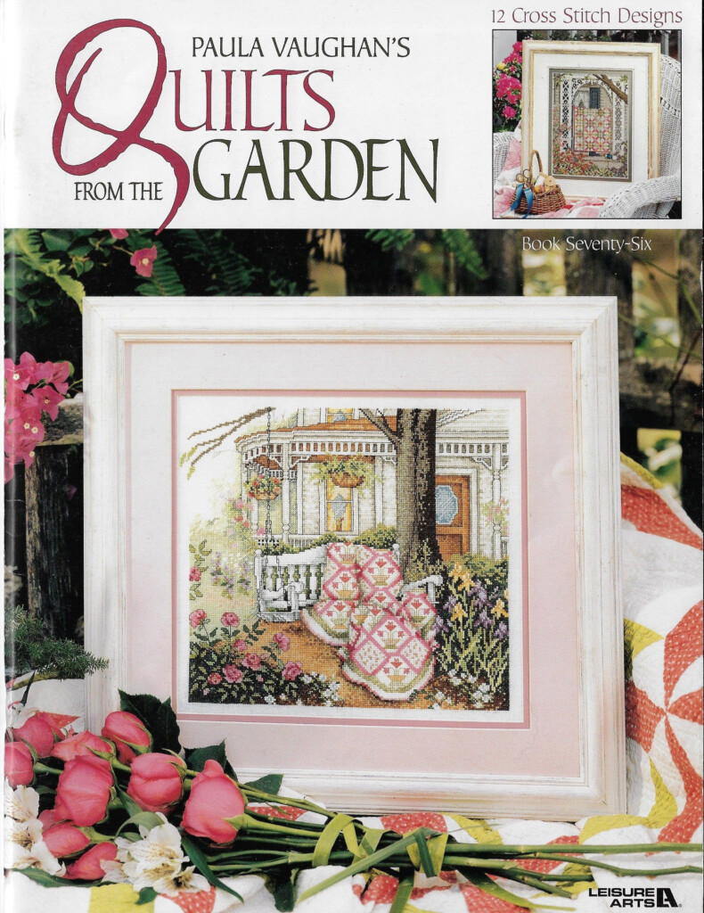 Rare Paula Vaughan s Quilts From The Garden Counted Cross Etsy  - Best Cross Stitch Pattern Books