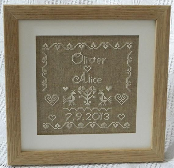 Religious Wedding Sampler Cross Stitch Patterns Wedding Sampler Cross  - Religious Wedding Cross Stitch Patterns