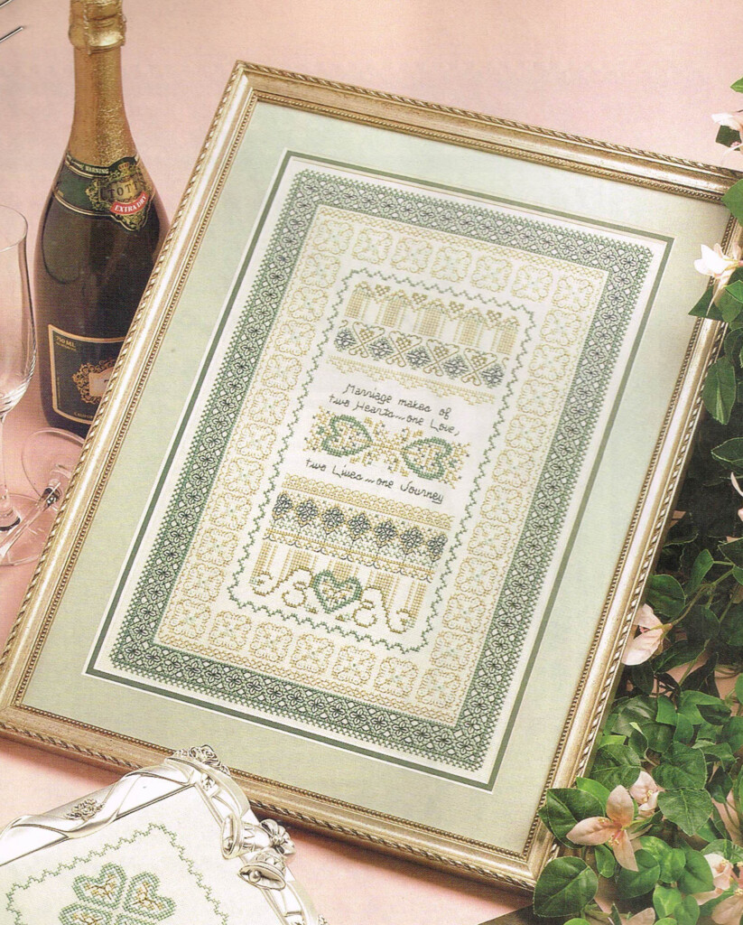 Religious Wedding Sampler Cross Stitch Patterns Wedding Sampler Cross  - Religious Wedding Cross Stitch Patterns
