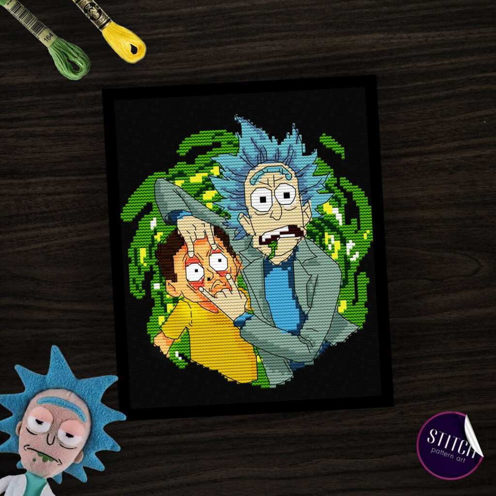 Rick And Morty Cross Stitch Pattern PDF Funny Cross Stitch Etsy - Rick And Morty Cross Stitch Pattern Free