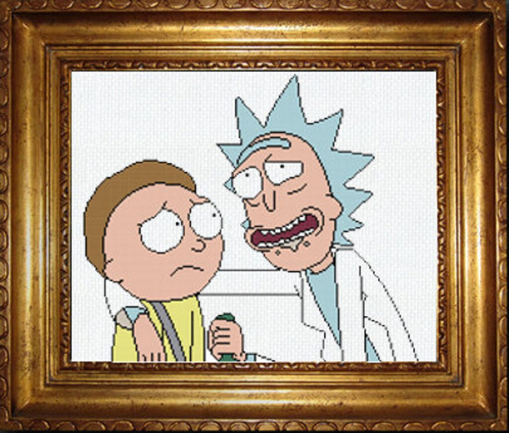 Rick And Morty Cross Stitch Pattern PDF Instant Download Etsy - Rick And Morty Cross Stitch Pattern Free