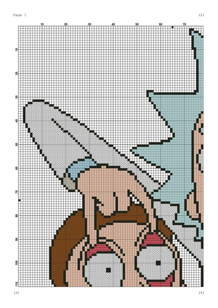 Rick And Morty Cross Stitch Patternt Design Embroidery Etsy - Rick And Morty Cross Stitch Pattern Free