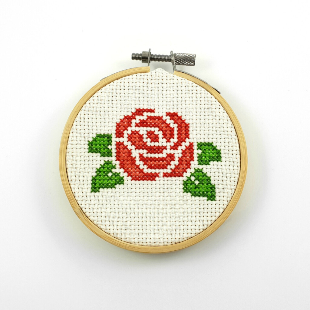 Rose Cross Stitch Ringcat Design Cross Stitch Rose Rose Cross  - Free Cross Stitch Patterns Of Roses