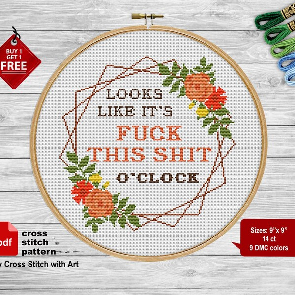Rude Cross Stitch Pattern Etsy UK - Free Rude Cross Stitch Patterns