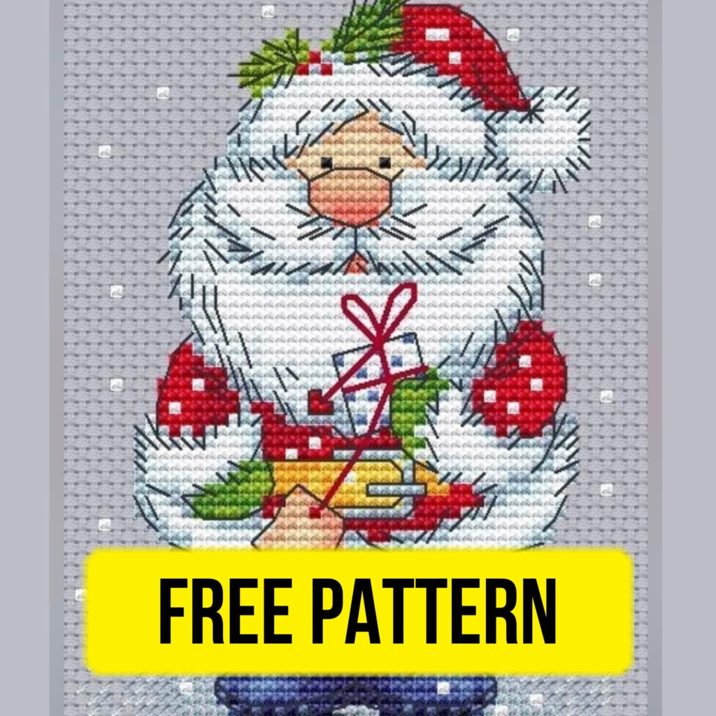 Santa Claus Free Christmas Cross Stitch Pattern Download Artofit - Absolutely Free Free Christmas Cross Stitch Patterns