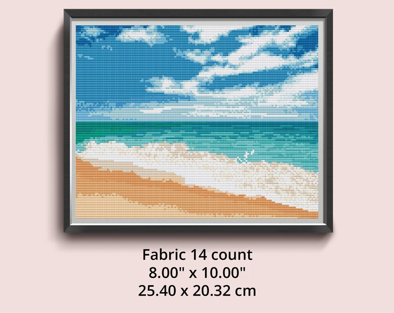 Sea Ocean Beach Cross Stitch Pattern Etsy - Beach And Ocean Cross Stitch Patterns