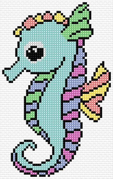 Seahorse Cross Stitch Designs - Seahorse Cross Stitch Pattern Free