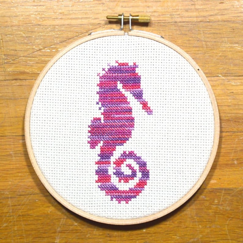 Seahorse Easy Cross Stitch Pattern PDF Instant Download Etsy - Seahorse Cross Stitch Pattern Free