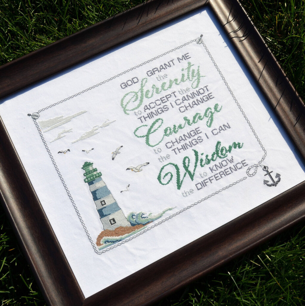 Serenity Prayer Cross Stitch Pattern Etsy - Serenity Prayer Cross Stitch Pattern