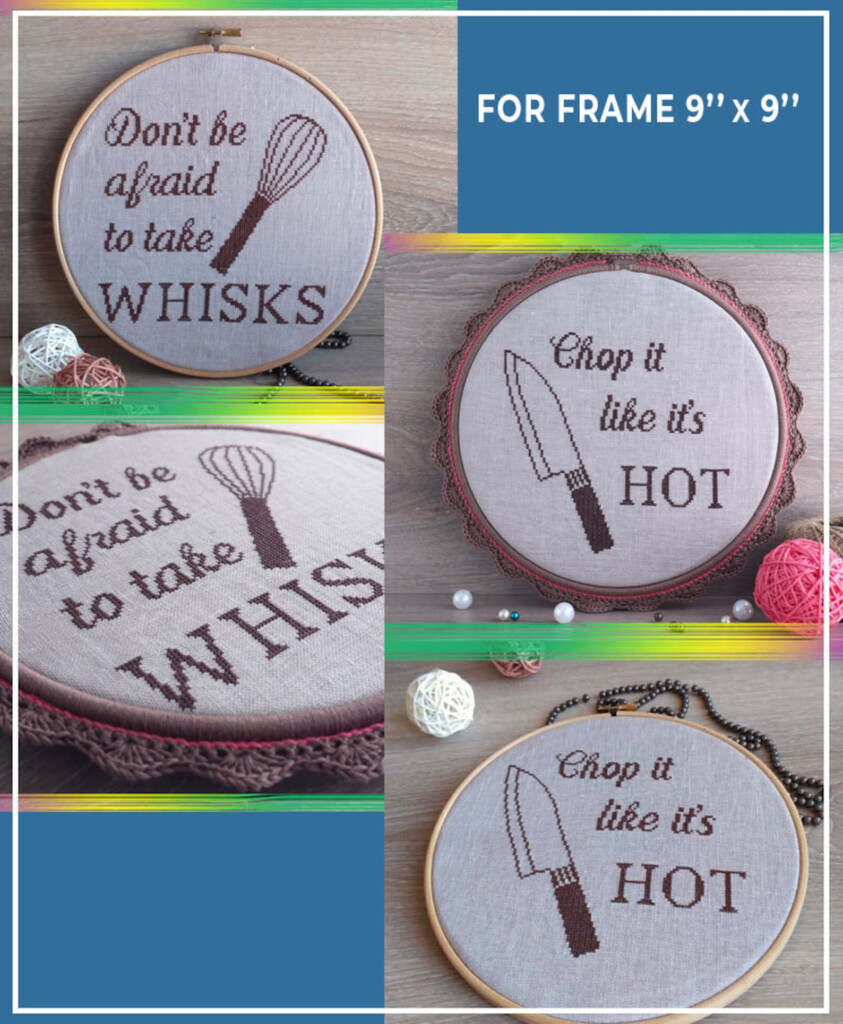 Set Of 10 Kitchen Cross Stitch Pattern Pdf By AnnaXStitch Etsy - Cross Stitch Patterns For Kitchen