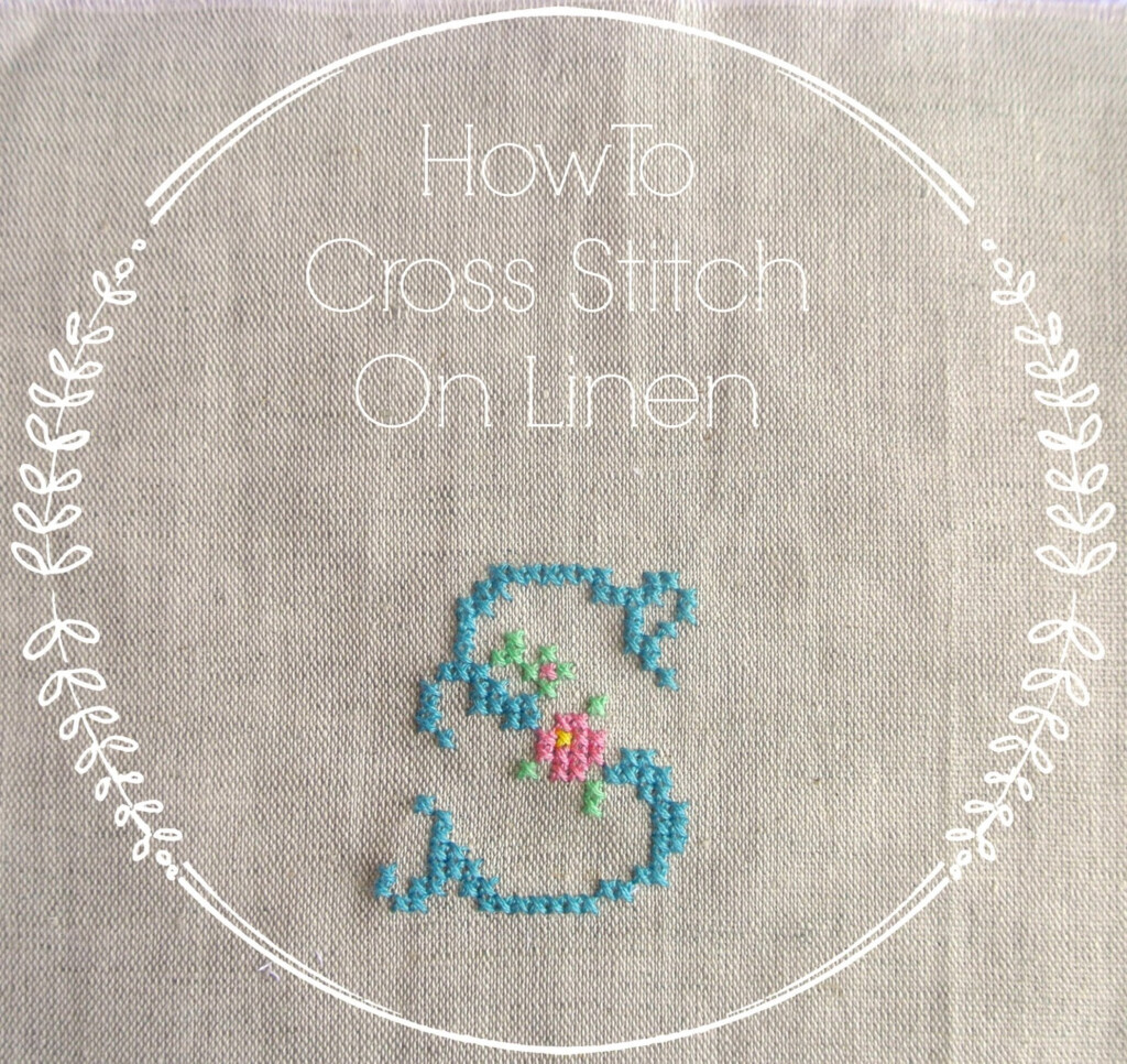 Sew Sweet Violet My First Tutorial Cross Stitching On Linen - Cross Stitch On Linen Patterns