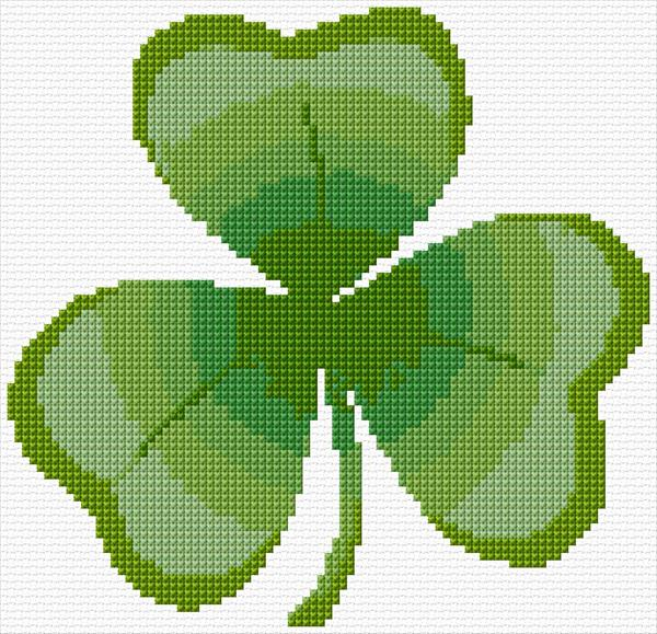 Shamrock x stitch 10 Free Patterns Online - Shamrock Cross Stitch Pattern Free