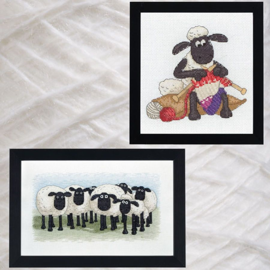 Shaun Knitting Cross Stitch Needlepoint Embroidery Kits Tools And  - Shaun The Sheep Cross Stitch Pattern
