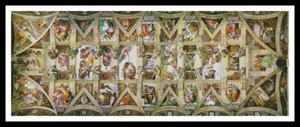 Sistine Chapel 2 Counted Cross Stitch Pattern Etsy - Sistine Chapel Cross Stitch Pattern