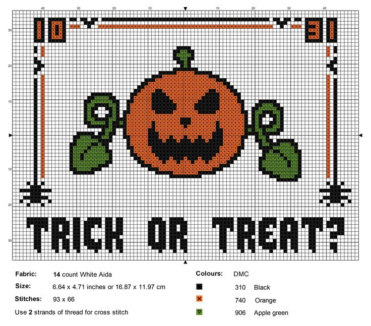 Spooky Cross Stitch Fun Halloween Cross Stitch Charts Free Cross  - Free Spooky Cross Stitch Patterns
