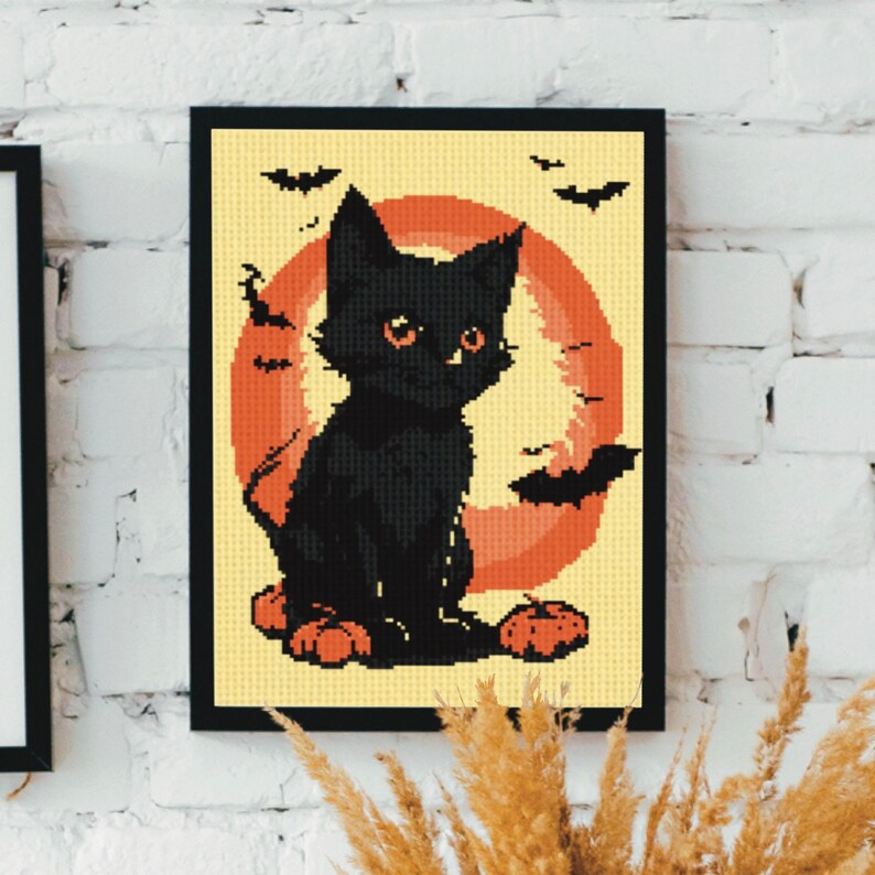 Spooky Cross Stitch Pattern Halloween Cross Stitch Easy Etsy - Free Spooky Cross Stitch Patterns